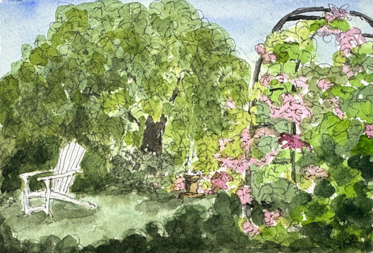 Garden seat print